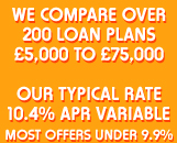Loans from &pound;3,000 to &pound;75,000
